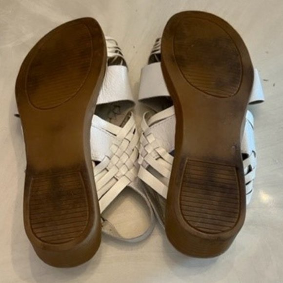 Angel Steps Sandals Size 7WW Leather - Picture 4 of 4